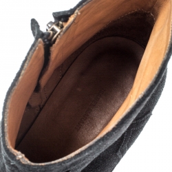 Isabel Marant Black Suede Dicker Ankle Boots Size 40