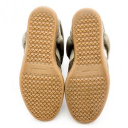 Pre Owned Isabel Marant Beige Bekett Wedge Sneakers Size 37