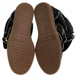 Pre Owned Isabel Marant Two Tone Suede and Leather Bekett Wedge Sneakers Size 39