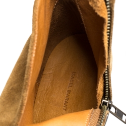 Isabel Marant KhakI Suede Dicker Ankle Boots Size 37