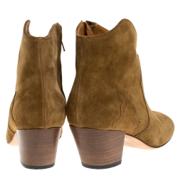 Isabel Marant KhakI Suede Dicker Ankle Boots Size 37