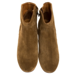 Isabel Marant KhakI Suede Dicker Ankle Boots Size 37