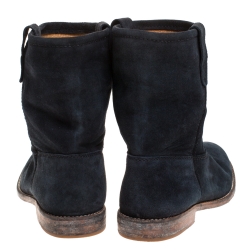 Isabel Marant Blue Suede Cluster Ankle Boots Size 37