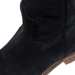 Isabel Marant Blue Suede Cluster Ankle Boots Size 37