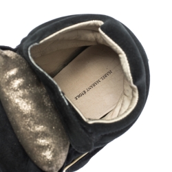 Pre Owned Isabel Marant Two Tone Suede and Leather Bekett Wedge Sneakers Size 38