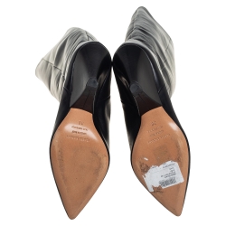 Pre Owned Isabel Marant Black Leather Knee Length Boots Size 38