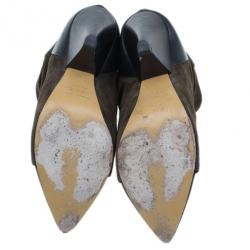 Pre Owned Isabel Marant Brown Suede and Leather Andrew Ankle Boots Size 37