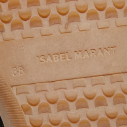 Pre Owned Isabel Marant Black Suede And Leather Bekett High Top Sneakers Size 38