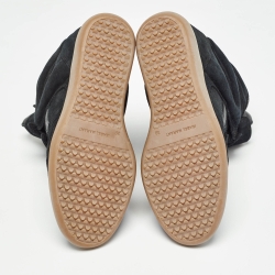 Pre Owned Isabel Marant Black Suede and Leather Bekett Sneakers Size 39