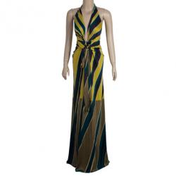Pre Owned Issa London Halterneck Maxi Dress M