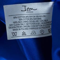 مملوكة مسبقًا Issa Cobalt Lace Off-Shoulder Dress M