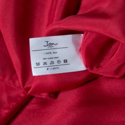 Issa Red Silk Kaftan Maxi Dress  L