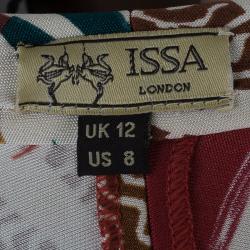 Pre Owned Issa Multicolor Tie-front Maxi Dress