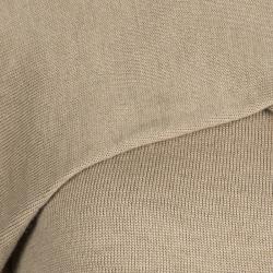 Pre Owned J.W.Anderson Brown Merino Wool Draped Overlap Shoulder Detail Sweater L