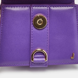 Pre Owned Jacquemus Purple Leather Mini Le Chiquito Shoulder Bag