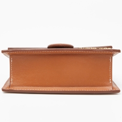 Pre Owned Jacquemus Brown Leather Le Bambino Top Handle Bag
