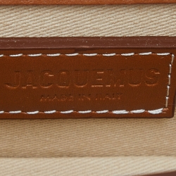 Pre Owned Jacquemus Brown Leather Le Bambino Top Handle Bag