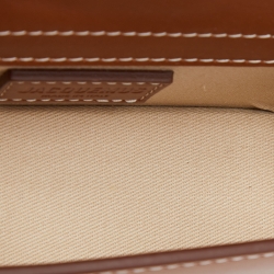 Pre Owned Jacquemus Brown Leather Le Bambino Top Handle Bag