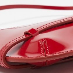 مملوكة مسبقًا Jacquemus Red Leather Le Bisou Ceinture Shoulder Bag