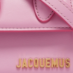 Pre Owned Jacquemus Pink Leather Mini Le Chiquito Top Handle Bag