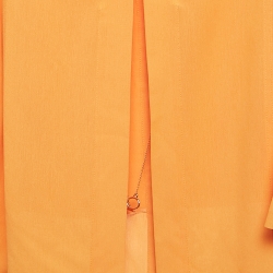 Jacquemus Orange Cotton Crepe Back Slit Shirt XS