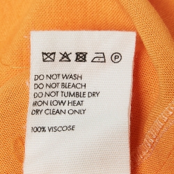 Jacquemus Orange Cotton Crepe Back Slit Shirt XS