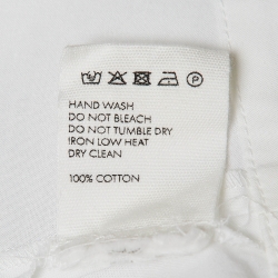 مملوكة مسبقًا Jacquemus Le Splash White Layered Cotton Shirt Dress S