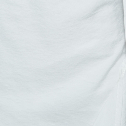 Jacquemus White Lannee 97 Poplin Asymmetric Mini Dress S