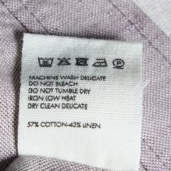 Pre Owned Jacquemus L'Annee 97 Pale Purple Cotton & Linen Crop Top M