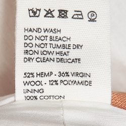 مملوكة مسبقًا Jacquemus La Robe Saudade Orange Hemp Blend Asymmetrical Mini Dress S