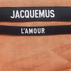 مملوكة مسبقًا Jacquemus La Robe Saudade Orange Hemp Blend Asymmetrical Mini Dress S