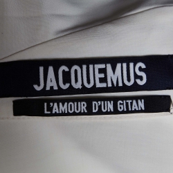 Jacquemus L'amour D'un Gitan Cream Cady Ruffled Top S