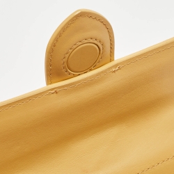 Jacquemus Yellow Leather Mini Le Bambino Top Handle Bag