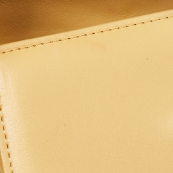 Jacquemus Yellow Leather Mini Le Bambino Top Handle Bag