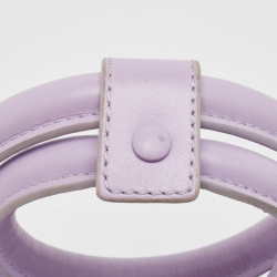 Pre Owned Jacquemus Lilac Leather Le Chiquito Noeud Top Handle Bag