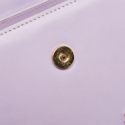 Pre Owned Jacquemus Lilac Leather Le Chiquito Noeud Top Handle Bag