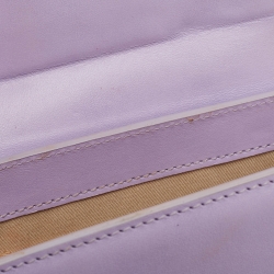 Pre Owned Jacquemus Lilac Leather Le Chiquito Noeud Top Handle Bag