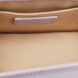 Pre Owned Jacquemus Lilac Leather Le Chiquito Noeud Top Handle Bag