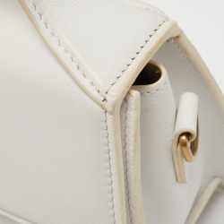 Jacquemus White Leather Le Grand Bambino Top Handle Bag