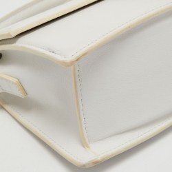 Jacquemus White Leather Le Grand Bambino Top Handle Bag