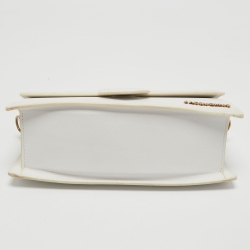 Jacquemus White Leather Le Grand Bambino Top Handle Bag