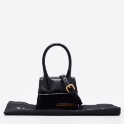 Pre Owned Jacquemus Black Leather Le Chiquito Mini Bag