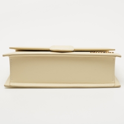 Pre Owned Jacquemus Cream Leather Le Bambino Shoulder Bag