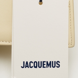 Pre Owned Jacquemus Cream Leather Le Bambino Shoulder Bag