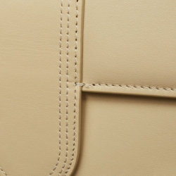 Pre Owned Jacquemus Cream Leather Le Bambino Shoulder Bag