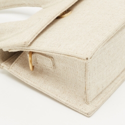 Pre Owned Jacquemus Light Beige Canvas Le Chiquito Top Handle Bag
