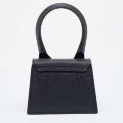 Pre Owned Jacquemus Black Leather Mini Le Chiquito Bag