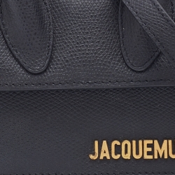 Pre Owned Jacquemus Black Leather Mini Le Chiquito Bag