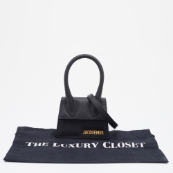 Pre Owned Jacquemus Black Leather Mini Le Chiquito Bag