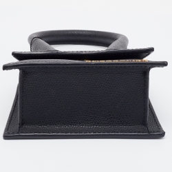 Pre Owned Jacquemus Black Leather Mini Le Chiquito Bag